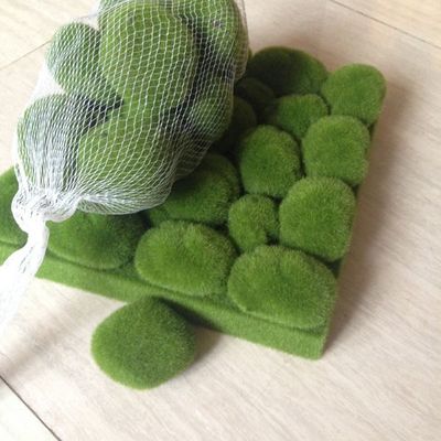 仿真青苔毛石頭：微景觀中的自然藝術與DIY創意