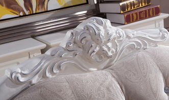 邦美居歐式L型沙發組合 實木雕花與植絨工藝的優雅融合