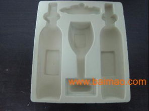 紅酒植絨吸塑內(nèi)托盒 工藝植絨賦能高端包裝